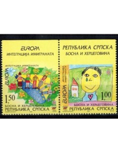 Timbre Poste BH Serbe N° 0345/346a N ** philatélie foxtimbre
