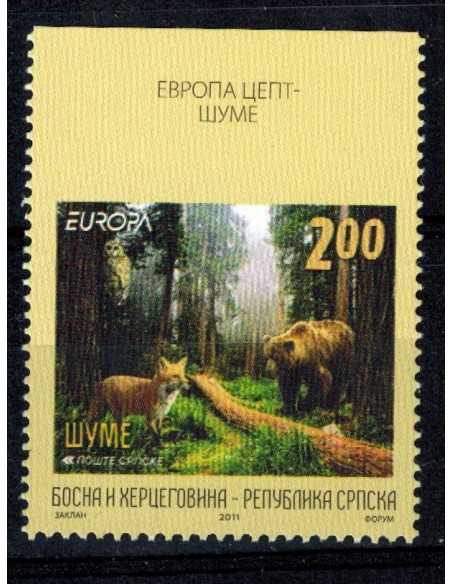 Timbre Poste BH Serbe N° 0489a N ** philatélie foxtimbre