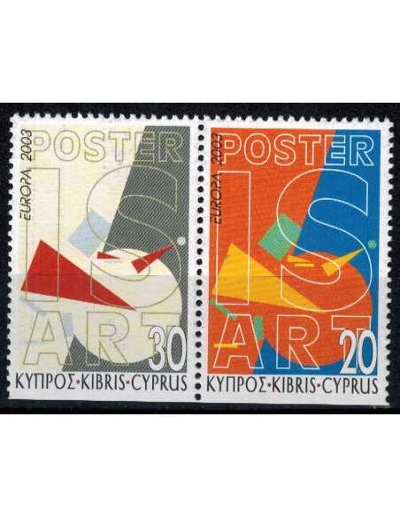 Timbre Poste Chypre N° 1021/22b N ** philatélie foxtimbre