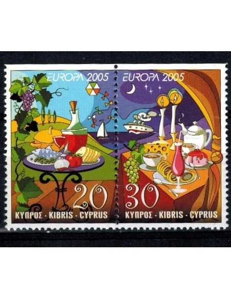 Timbre Poste Chypre N° 1066/67a N ** philatélie foxtimbre