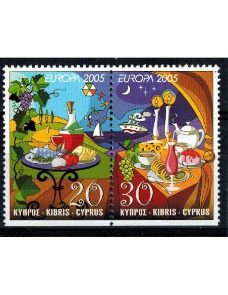 Timbre Poste Chypre N° 1066/67b N ** philatélie foxtimbre