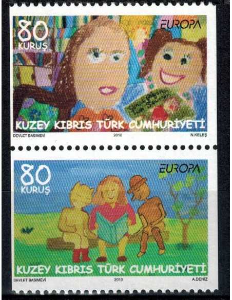 Timbre Poste Chypre Turc N° 0662/663a N ** philatélie foxtimbre