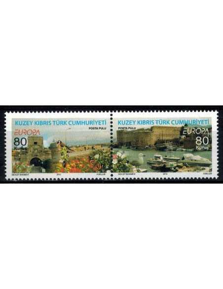 Timbre Poste Chypre Turc N° 0708/709 N ** philatélie foxtimbre