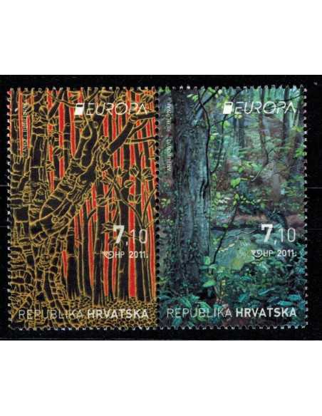 Timbre Poste Croatie N° 0927/28 N ** philatélie foxtimbre