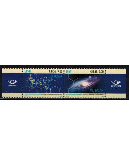 Timbre Poste Estonie N° 0589/90 N ** philatélie foxtimbre