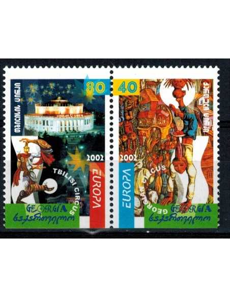 Timbre Poste Géorgie N° 0299/300b N ** philatélie foxtimbre