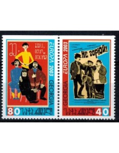 Timbre Poste Géorgie N° 0328/329a N ** philatélie foxtimbre