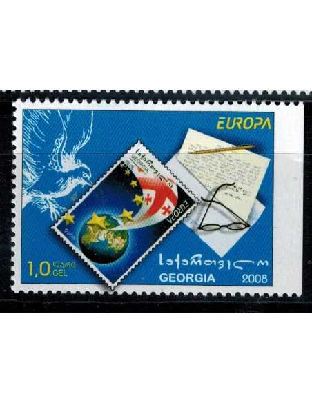 Timbre Poste Géorgie N° 0444a N ** philatélie foxtimbre