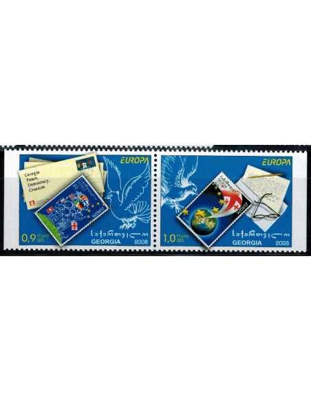 Timbre Poste Géorgie N° 0443/444a N ** philatélie foxtimbre