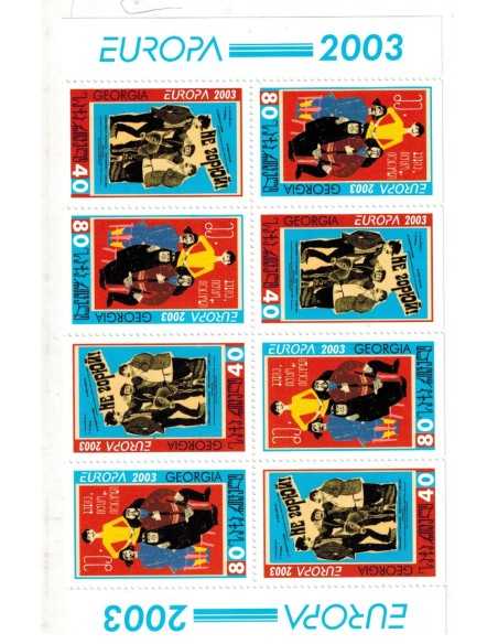 Timbre Poste Géorgie N° 0328/329ab N ** philatélie foxtimbre