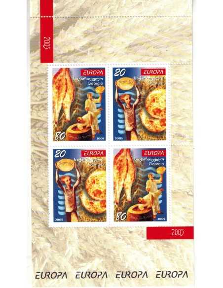 Timbre Poste Géorgie N° 0379/380 N ** philatélie foxtimbre