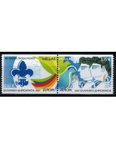 Timbre Poste Grece N° 2390/391 N ** philatélie foxtimbre