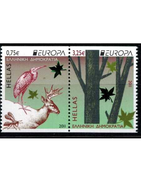 Timbre Poste Grece N° 2577/578 N ** philatélie foxtimbre