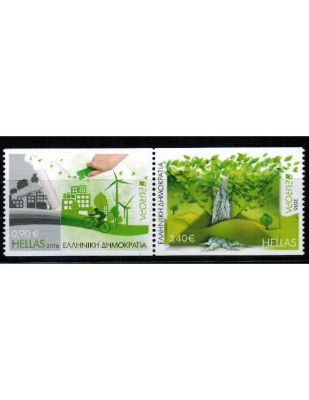 Timbre Poste Grece N° 2817/818a N ** philatélie foxtimbre