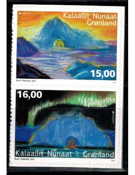 Timbre Poste Groenland N° 0730/731 N ** philatélie foxtimbre