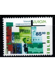 Timbre Poste Islande N° 967b N ** philatélie foxtimbre