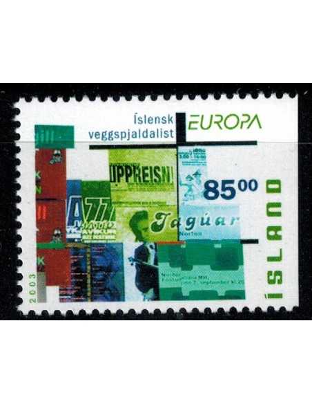 Timbre Poste Islande N° 967b N ** philatélie foxtimbre