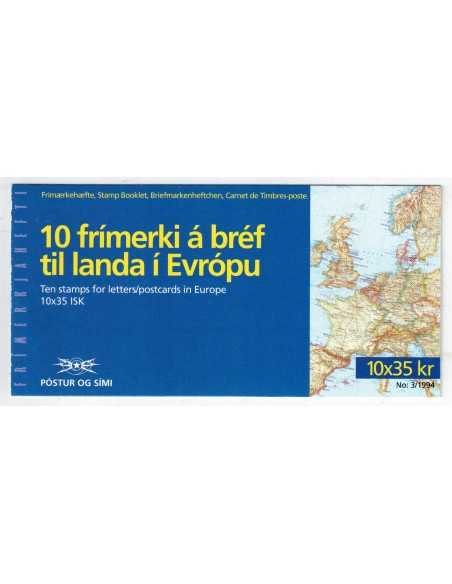 Timbre Poste Islande N° C0754 N ** philatélie foxtimbre