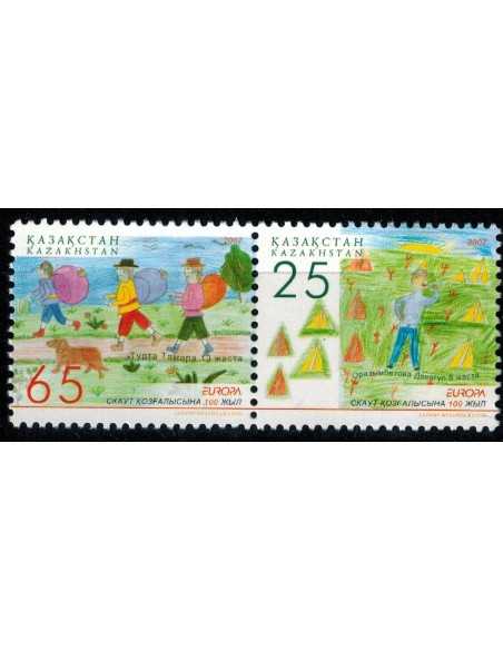 Timbre Poste Kazakhstan N° 0495/496 N ** philatélie foxtimbre