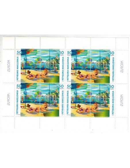 Timbre Poste Macédoine N° F0309/310 N ** philatélie foxtimbre