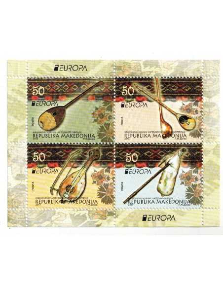 Timbre Poste Macédoine N° F0669/672 N ** philatélie foxtimbre