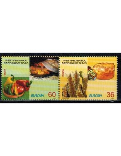 Timbre Poste Macédoine N° 0338/339 N ** philatélie foxtimbre