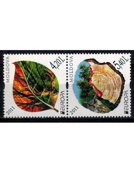 Timbre Poste Moldavie N° 652/653 N ** philatélie foxtimbre