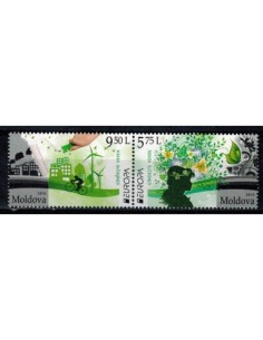 Timbre Poste Moldavie N° 823/824 N ** philatélie foxtimbre