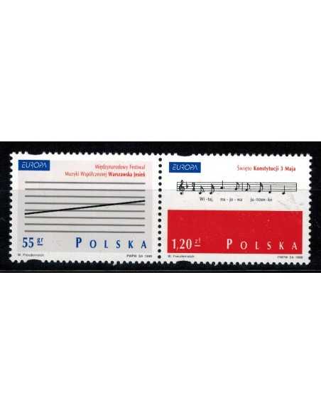Timbre Poste Pologne N° 3497/98 N ** philatélie foxtimbre