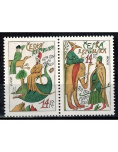 Timbre Poste Republique Tchéque N° 035/036 N ** philatélie foxtimbre