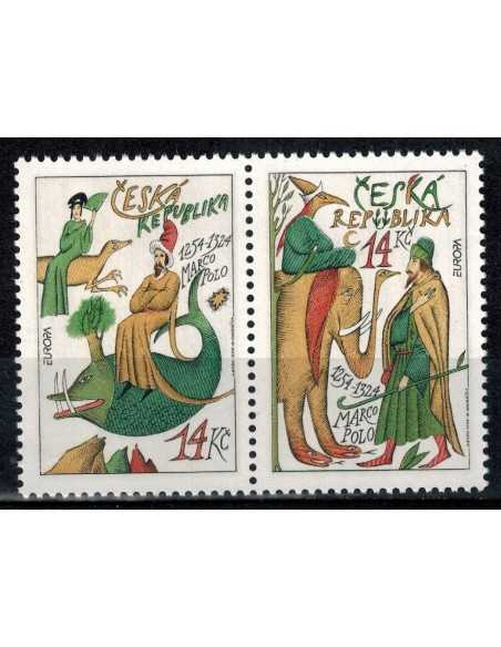 Timbre Poste Republique Tchéque N° 035/036 N ** philatélie foxtimbre