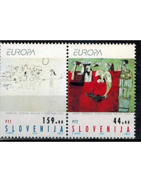 Timbre Poste Slovenie N° 046/047 N ** philatélie foxtimbre