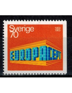 Timbre Poste Suede N° 615a N ** philatélie foxtimbre