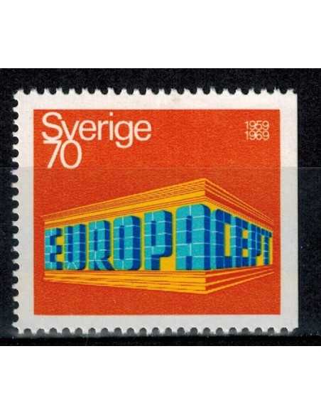 Timbre Poste Suede N° 615a N ** philatélie foxtimbre