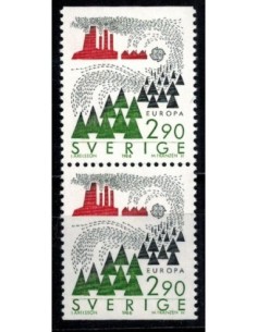 Timbre Poste Suede N° 1378a N ** philatélie foxtimbre