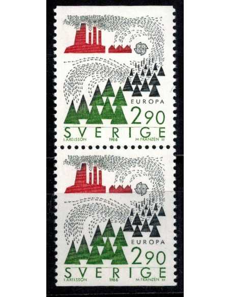 Timbre Poste Suede N° 1378a N ** philatélie foxtimbre