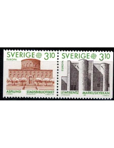 Timbre Poste Suede N° 1411a N ** philatélie foxtimbre