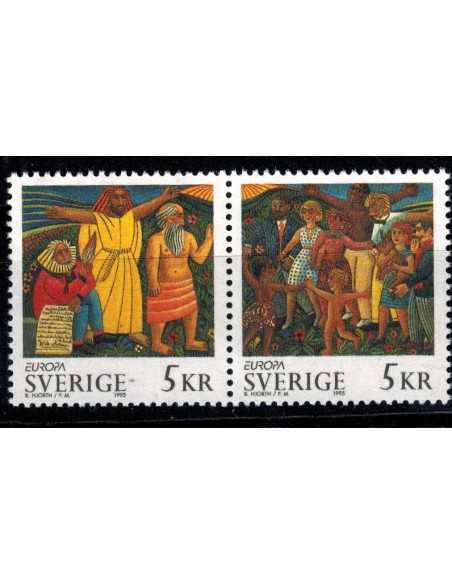 Timbre Poste suede N° 1853/54 N ** philatélie foxtimbre