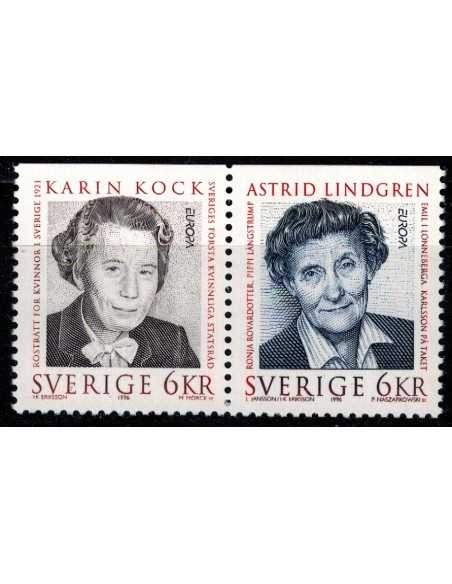 Timbre Poste suede N° 1925/26 N ** philatélie foxtimbre