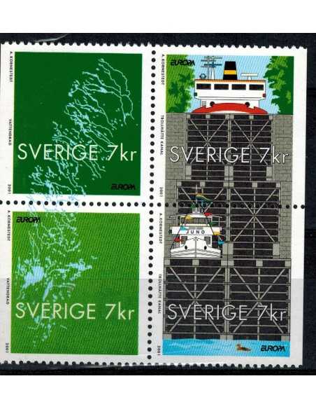 Timbre Poste suede N° 2214/17 N ** philatélie foxtimbre