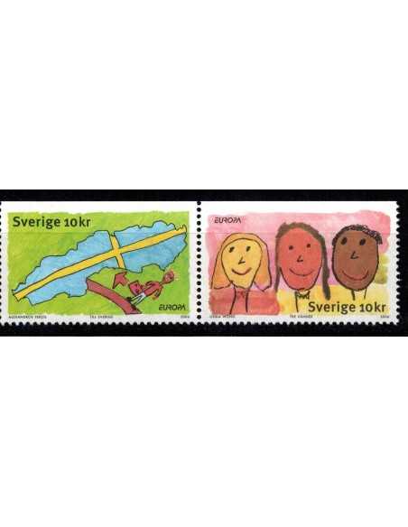 Timbre Poste suede N° 2510/11 N ** philatélie foxtimbre