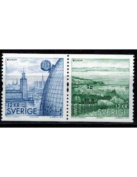 Timbre Poste suede N° 2834/35 N ** philatélie foxtimbre