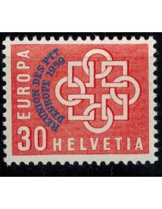 Timbre Poste Suisse N° 0632 N ** philatélie foxtimbre