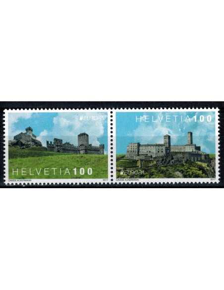 Timbre Poste Suisse N° 2423/24 N ** philatélie foxtimbre