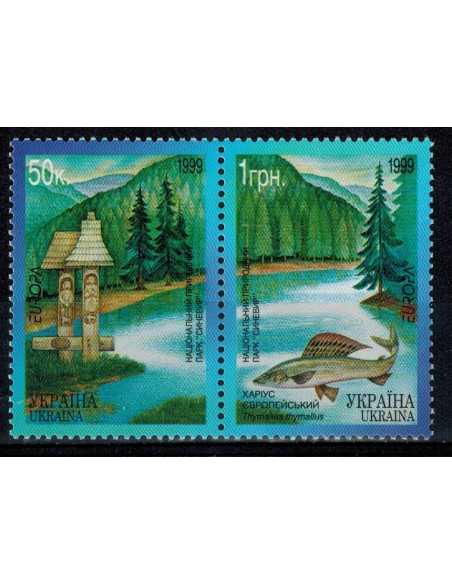 Timbre Poste Ukraine N° 0363/64 N ** philatélie foxtimbre