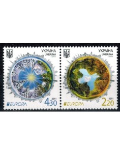 Timbre Poste Ukraine N° 1042/043 N ** philatélie foxtimbre