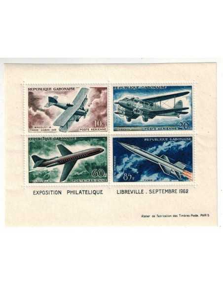 Timbre Poste Gabon BF N° 01 N* philatélie foxtimbre