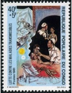 Timbre Poste Congo N° 0633 N** philatelie foxtimbre