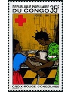 Timbre Poste Congo N° 0644 N** philatelie foxtimbre