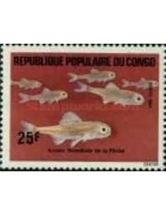 Timbre Poste Congo N° 0740 N** philatelie foxtimbre